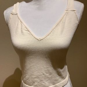 Free People Ribbed V-Neck Tank. NWOT!